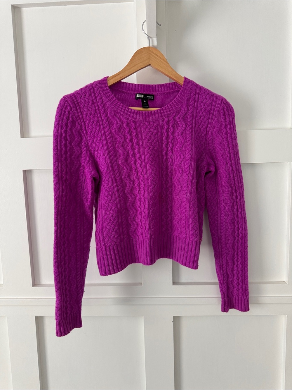 Bright magenta Aqua Cashmere sweater